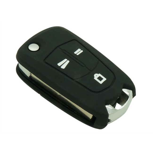 Coque Silicone Clé Voiture Noire