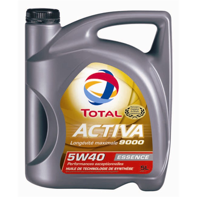 Huile moteur TOTAL Activa 9000 5W40 Essence 5 L