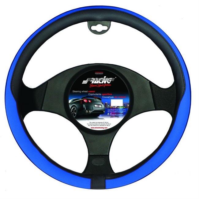 Couvre Volant Sracing Tidy Noir Et Bleu