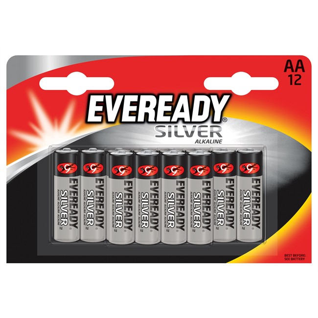 12 piles AA/LR6 EVEREADY Silver Alkaline