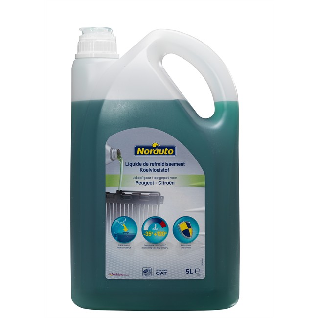 Liquide De Refroidissement Vert -35°c Norauto 5 L