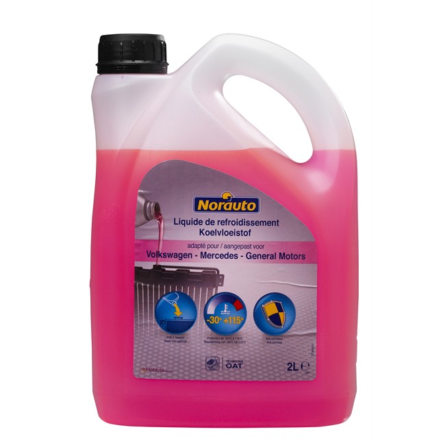 Liquide De Refroidissement Rose -30°c Norauto 2 L
