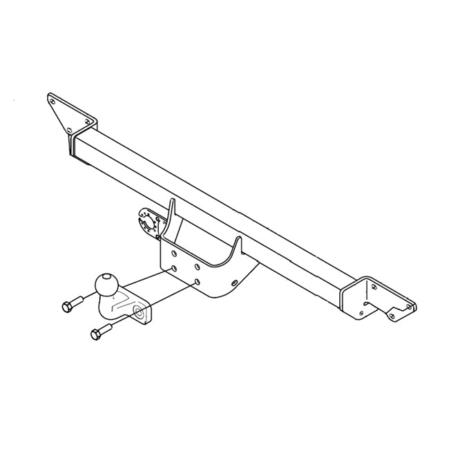 Attelage ''boule'' démontable avec outils BOSAL 041-011