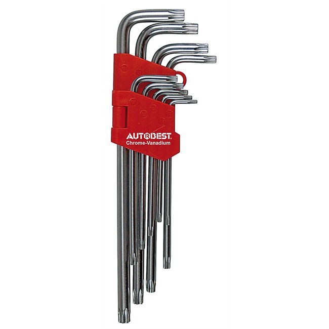 9 Clés Coudées Longues Torx Autobest